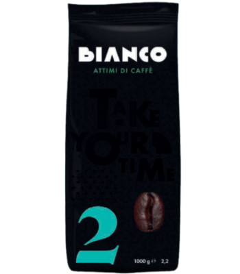 Italian Coffee BIANCO 2 – café en grains Arabica et Robusta