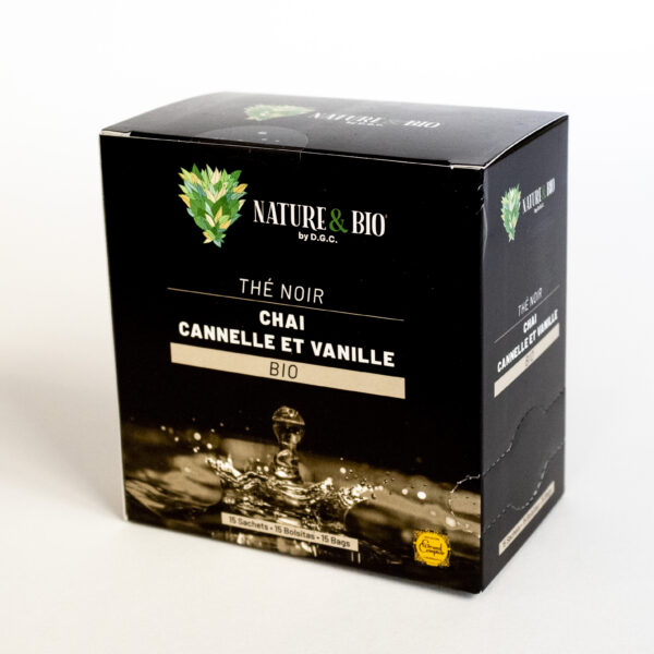 Thé noir chai canelle vanille bio